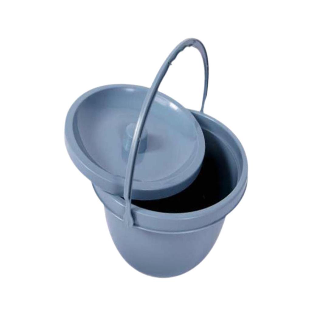 Chamber Pot Toilet Container with Handle Easy Clean Bedpan Sealing Lid Bedside Commode Pee Bucket