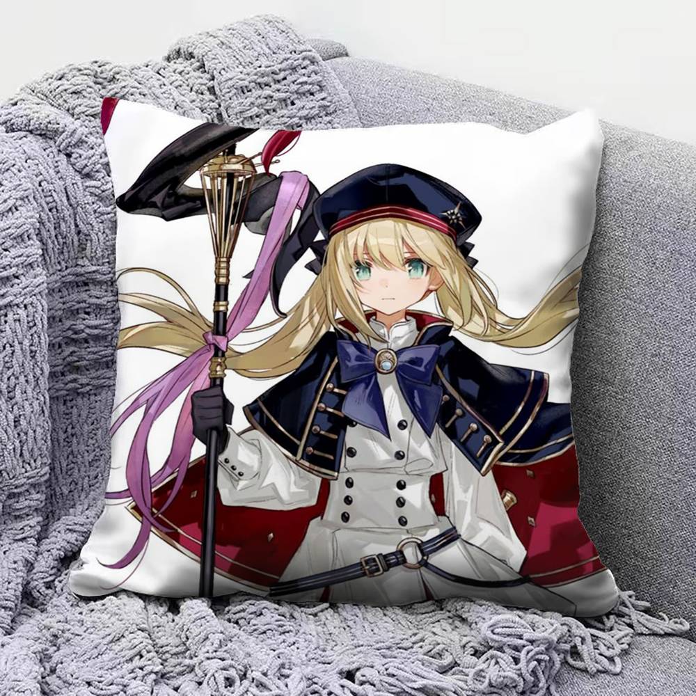Arthuria Caster Fate Grand Order Game Pillow Covers Home Sofa Cushion Covers and Aecorative Custom