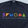 Винтажная футболка SFMOMA Музей современного искусства Сан-Франциско 90-х Мужская M/L Черная футболка