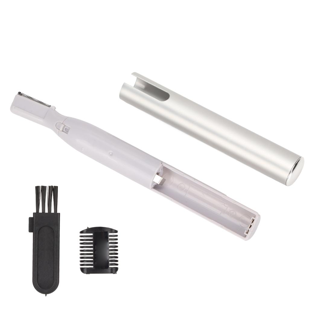 Триммер для бровей Высокоточная электрическая бритва для бровей Удалитель для лица Губ Носа Удаление волос на лице Серебристый