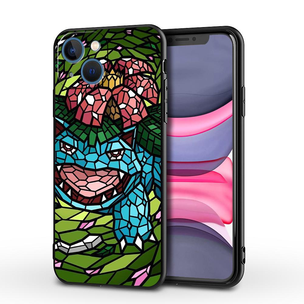 Цветной чехол с изображением Покемона Пикачу для iPhone XR XS X 12 Mini 13 Pro Max SE 14 Plus 7 8 6s 11 14Pro 13Mini 14, матовый мягкий чехол из ТПУ