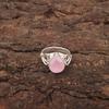 Rose Chalcedony Stone 925 Silver Promise Stackable Best Friend Gift Ring Jewelry RR-46-18