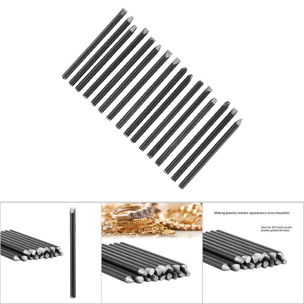 Комплект оборудования для наковальни и зубила для обработки ювелирных изделий, изготовления инструментов для резьбы (16шт)
