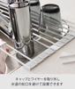 Yamazaki Складная сушилка для посуды Большая Белая Ш26 х Г58 х Tower Кухня Узкое хранение 7835 Прибл.. H0.8см Сворачиваемый