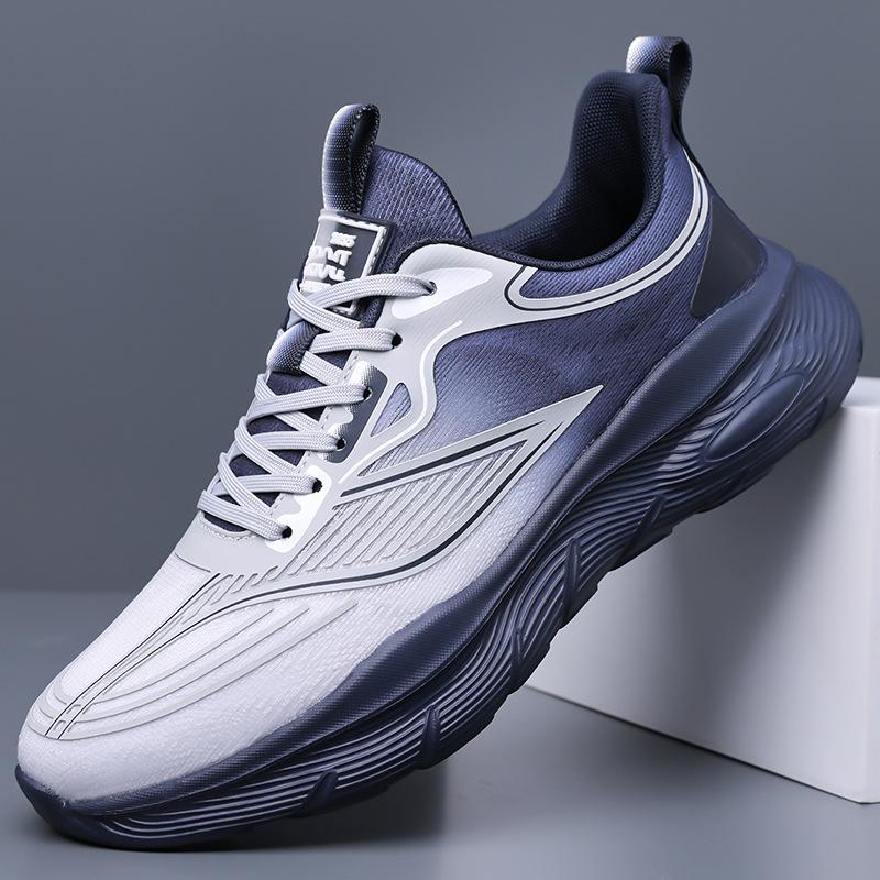 Мужская обувь лето 2025 новая сетчатая полая дышащая легкая обувь для бега студенческая повседневная обувь 2025