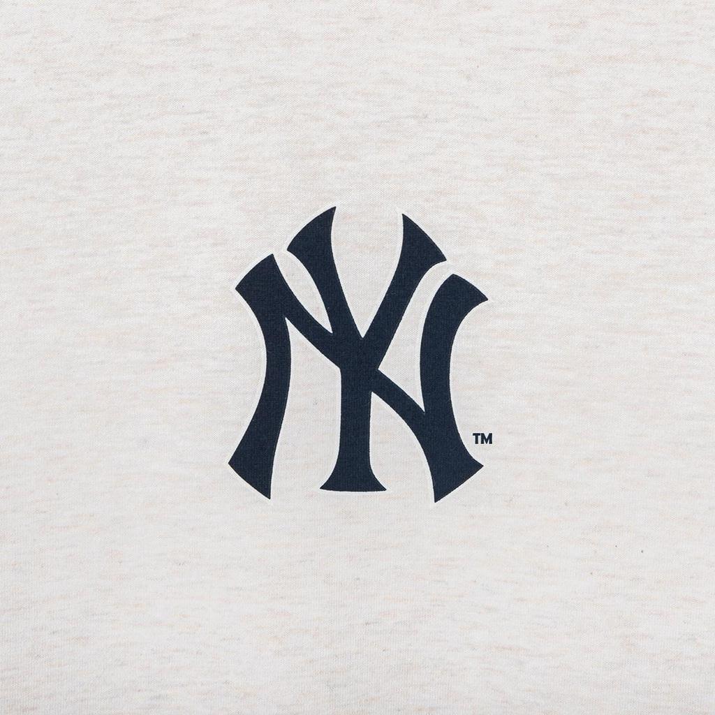 New Era SS22 Серия MLB Логотип Нью-Йорк Янкис Принт Круглый вырез Летняя Американская Короткий рукав Футболка Мужские Топы Овсяный 13086591