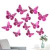 12pcs 3D Butterfly Wall Stickers Home Decor Wall Fridge Decoration Stickers Party Wedding Display Decoration