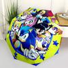 1pc Sonic the Hedgehog Auto Open/close Umbrella, Portable Travel Umbrella, Everyday Use - Outdoor Accessory, Artistic Pattern, Compact Design, Fashion