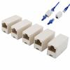 RJ45 CAT5 CAT6 Двойной Прямой Соединитель Кабеля Муфта Сетевые Кабельные Разъемы RJ45 Удлинитель Штекер