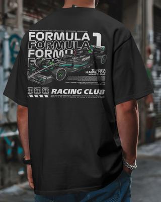 Графическая футболка с фан-артом Льюиса Хэмилтона F1 • Унисекс футболка из 100% хлопка