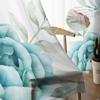 Летние Растения Цветы Акварельные Прозрачные Шторы Для Гостиной Кухни Шторы Для Спальни Тюль Вуаль Шторы