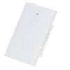 For Zigbee Tuya Remote Light Switch Voice Control 2‑Gang US Wall Touch Switch AC 100‑240V