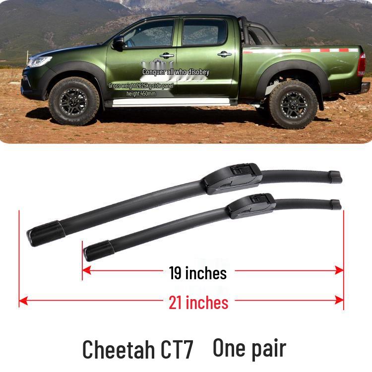 Cheetah CT7 Universal Frameless Front Wiper Blade Replacement