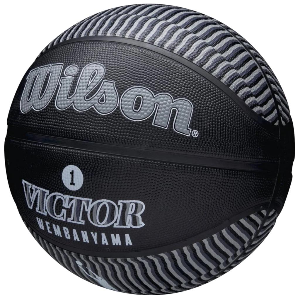 Wilson Икона игрока НБА Виктор Вембаньяма Уличный мяч, Унисекс черный Баскетбол