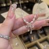 Ожерелье "Сердце Океана" Женское Легкая Роскошь Нишевый Ins Дизайн Цепочка на Ключицы Высокий Элегантный Кулон для Подруг