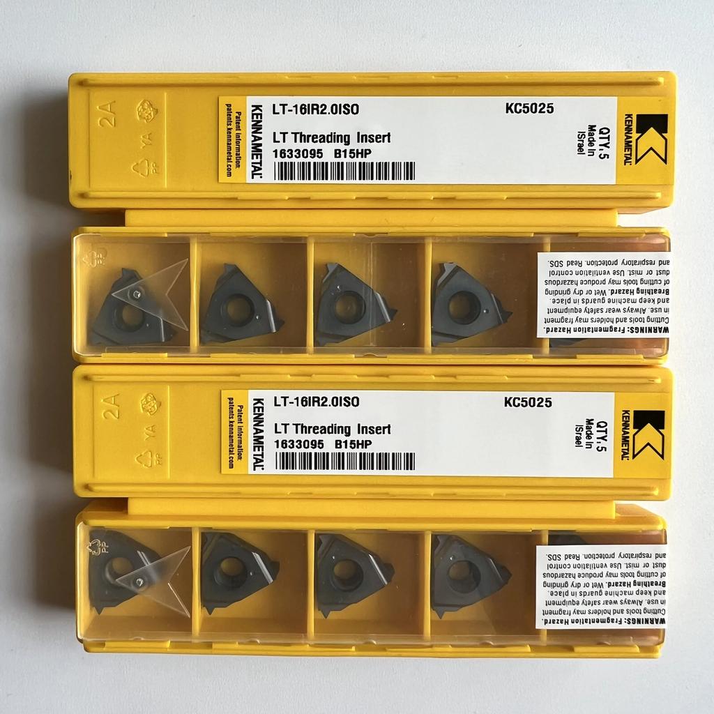 Original / LT-16IR2.0ISO KC5025 / Industrial Indexable Carbide Inserts 10 Pcs