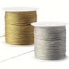 21 Yards Metallic Beading Cord 1mm Thick, Durable & Shiny Tinsel String - For Jewelry Making, DIY Crafts, Lanyard & Decorative Thread