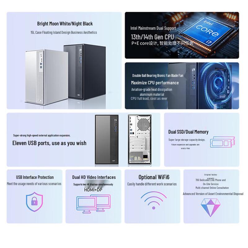 Lenovo HuiTian M5 Business Desktop PC (CN version)