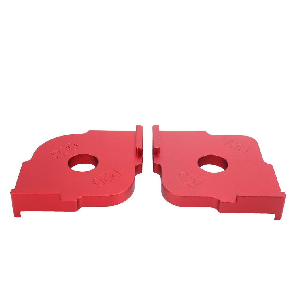 2шт. Угловой радиусный шаблон QuickJig, полукруглый позиционный инструмент для обрезки для деревообработки