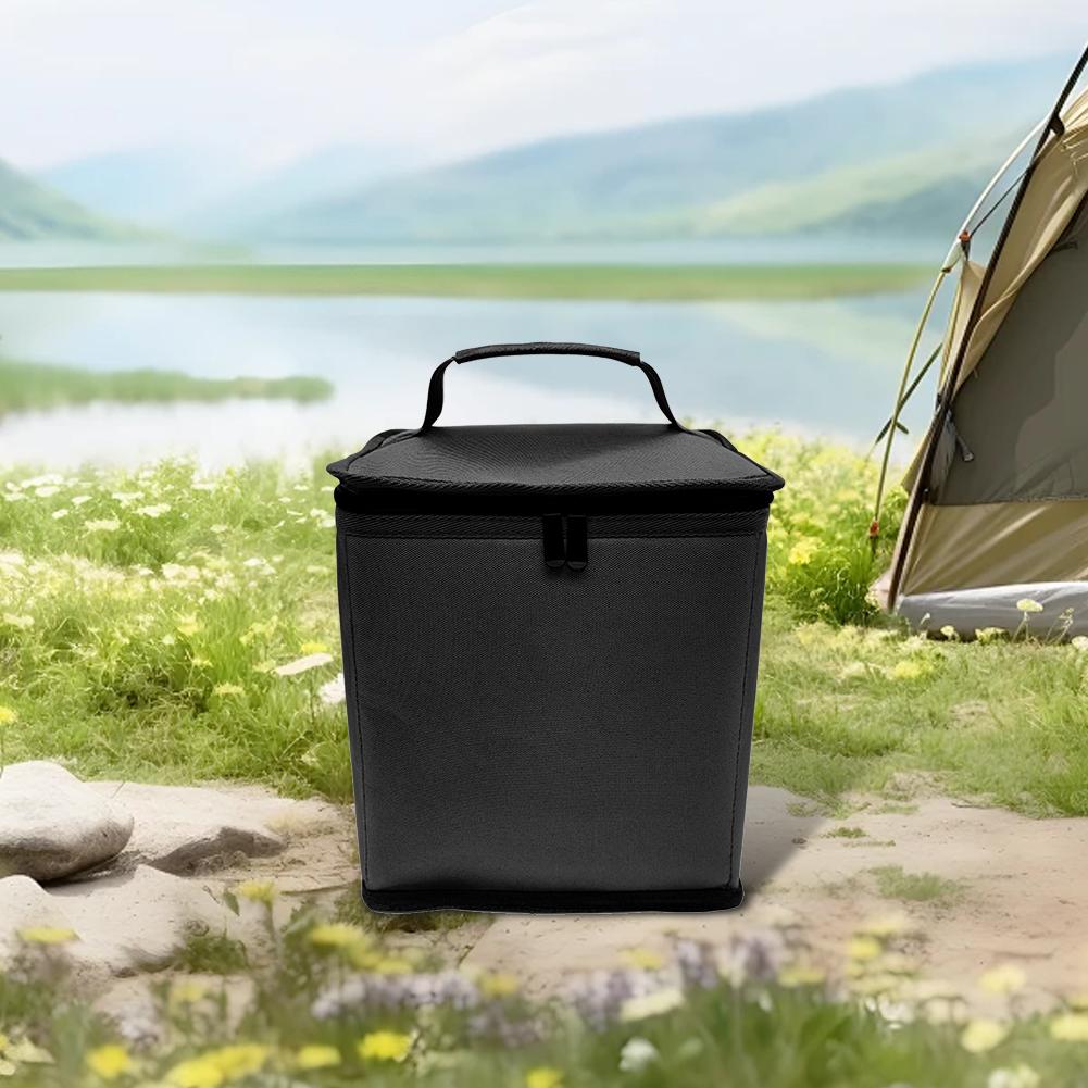 Butane Fuel Canister Cover Anti-Collision Gas Tank Protective Bag with Handle Portable Gas Tank Storage Bag for Outdoor Camping