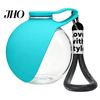 Hiking Dog Water Bottle Pet Leak-Proof Portable Ball with Foldable Silicone Bowl 10oz Lightweight Dispenser for Travel Camping Outdoor Use