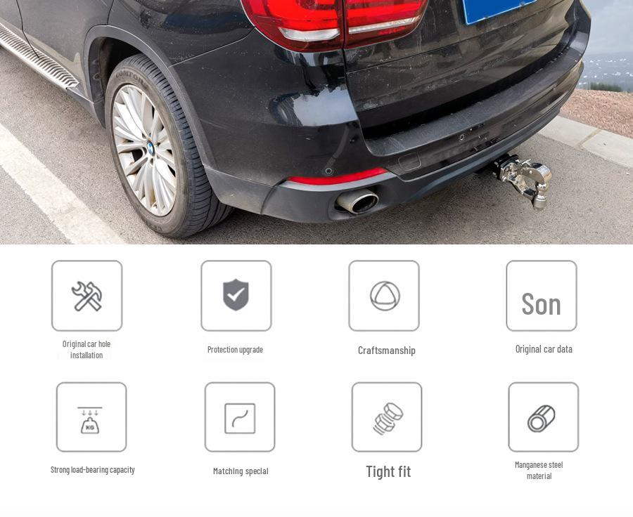 Усиленная фаркопная система для BMW X-Series (X5, X6, X1, X3, X4) и буксировочный кронштейн Rogue