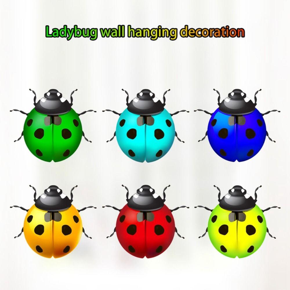 Indoor Outdoor Garden Decorations Living Room Ladybug Decors Portable Garden Backyard
