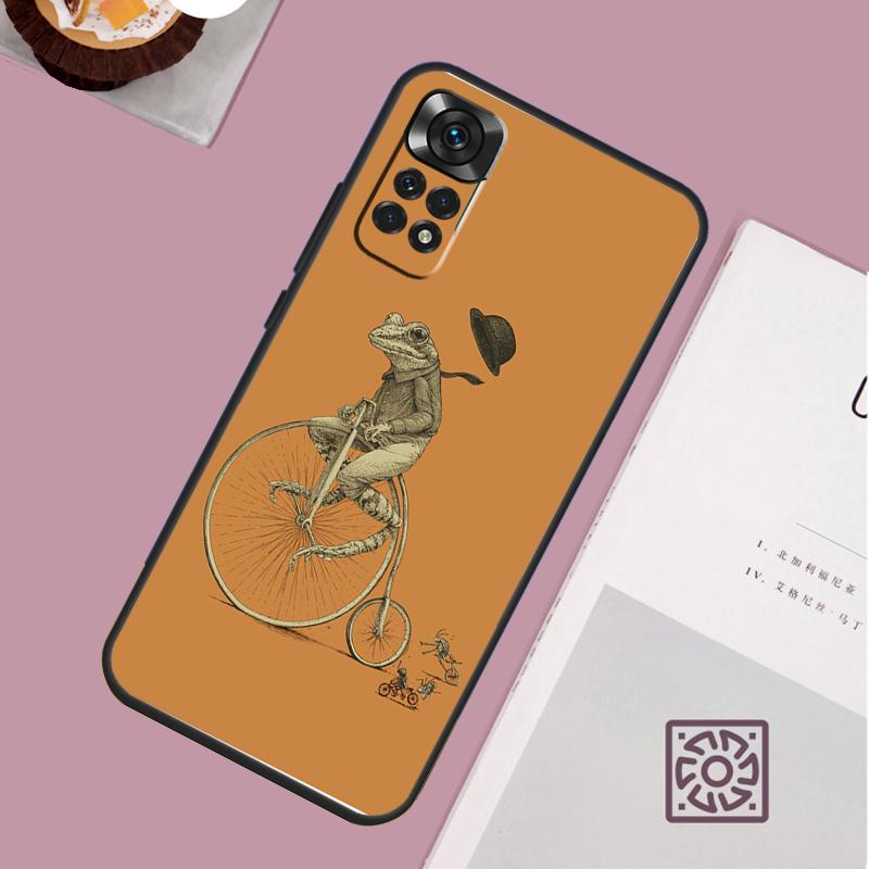 Винтажный ретро чехол с лягушками и грибами для Xiaomi Redmi Note 14 Pro 13 12 11 10 15 Pro Plus Redmi 15C 15 14C 13C 10C 12C