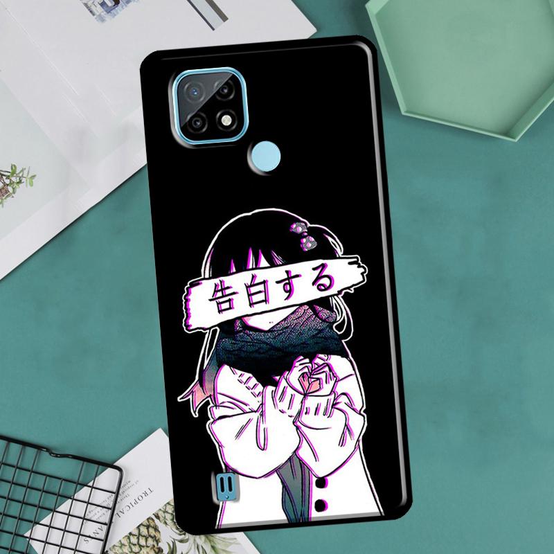 Чехол Sad Girl из японского аниме для OnePlus 10 Pro 9 Pro 8T 9R Nord2 для Realme 9 8 Pro 8i 9i C35 GT Neo 2 3 Master