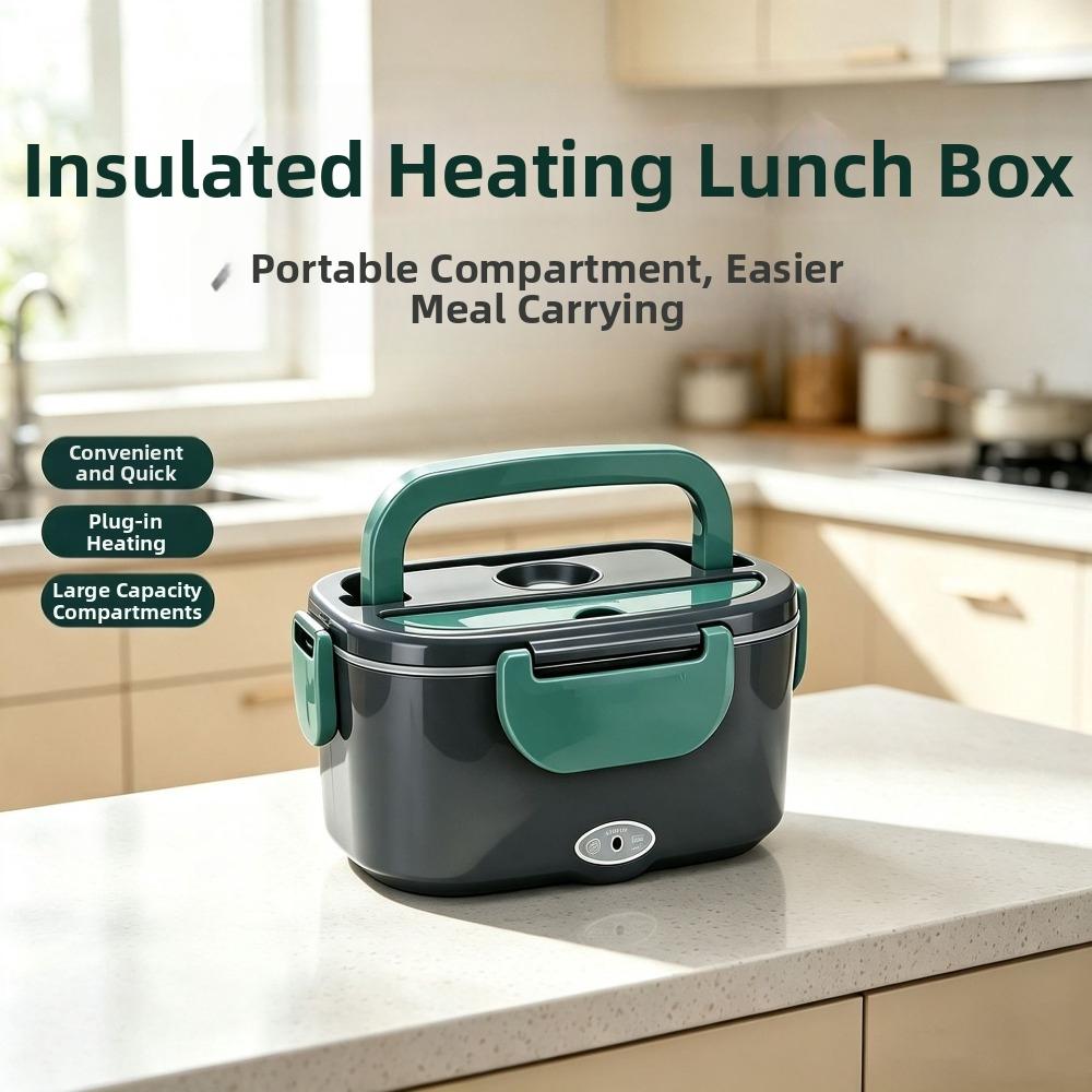 Fast Heating Electric Lunch Box Leakproof Food Warmer Dinnerware Lunch Container Work Use