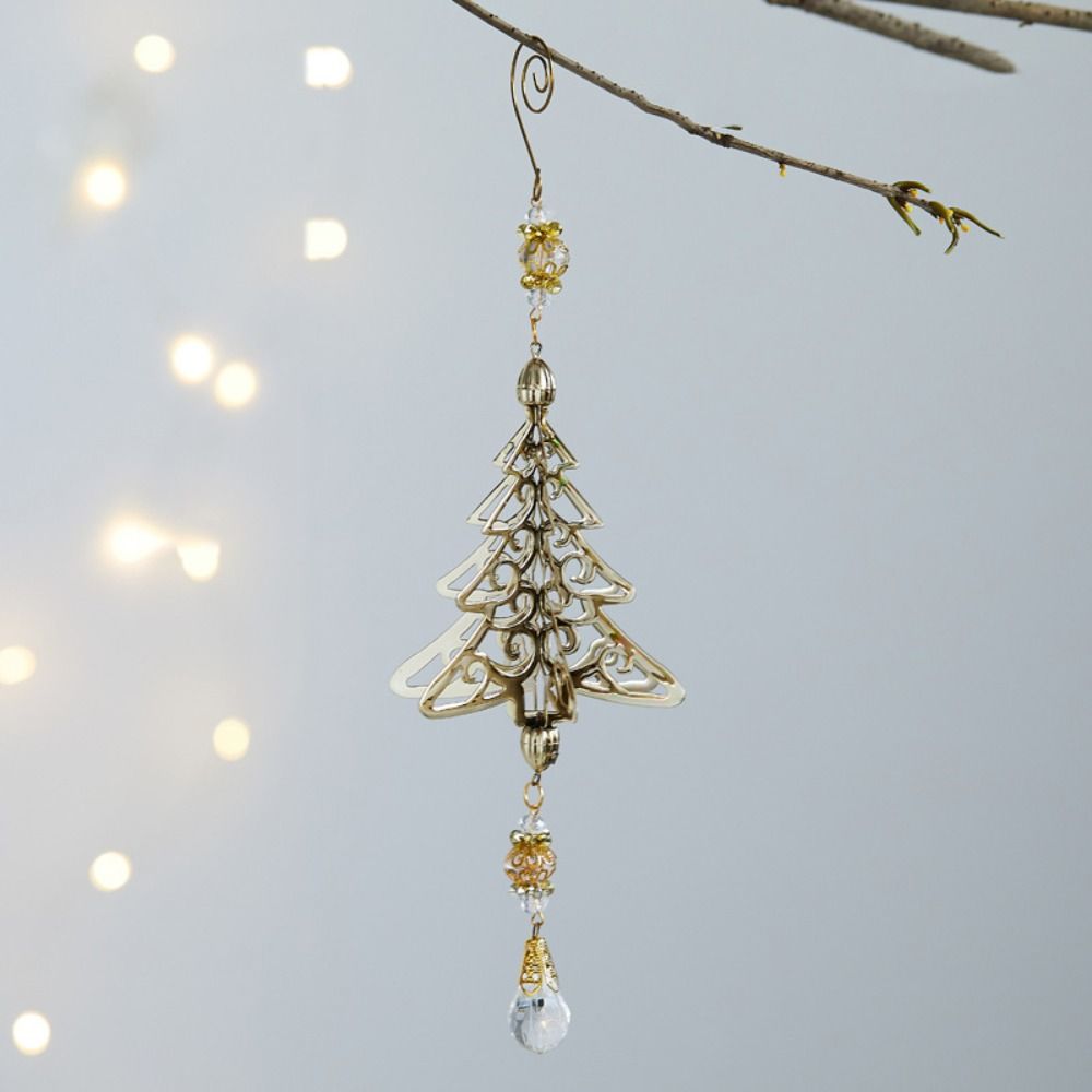 Железная 3D Рождественская Снежинка Подвеска Объемные Блестящие Рождественские Украшения для Подвешивания на Елку Многоразовые Покрытие Золото/Серебро