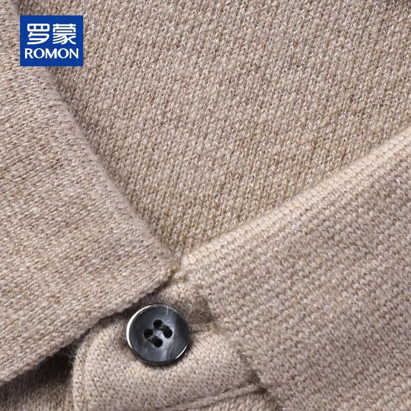 ROMON Мужской пуловер из 100% чистого кашемира с воротником-стойкой