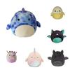 Мягкая и милая плюшевая игрушка-подушка с животным для подарка на день рождения Банан в горошек Свинья Блестящая Летучая мышь Зеленая Летучая мышь Единорог Кит Синий Камуфляжный Акула Высота 20 см