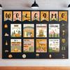 Outus 28 Pcs Camping Welcome Bulletin Board Posters Decor Set Motivational Theme Classroom Decorations pirational Quotes Paper Cutouts for Back to