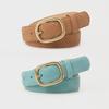 Retro Women's Bronze Pin Buckle Belt - Korean Style, Trendy All-Match Jeans Accessory