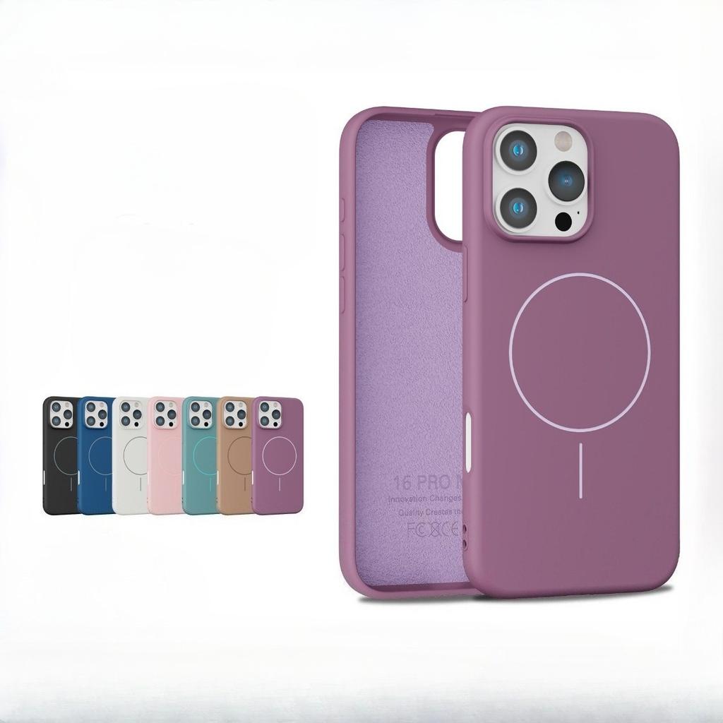 Магнитный матовый чехол из ТПУ для iPhone 17 Pro Max, Мягкий силиконовый противоударный чехол MagSafe с защитой камеры