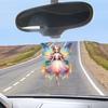 Automobile Pendant 2D Acrylic Colorful Butterflies Fairy Charm Car Decoration Car Rearview