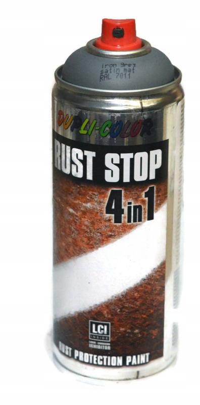 Spray Varnish RUST STOP 4in1 ACRYLIC 400ml MAT RAL 7011