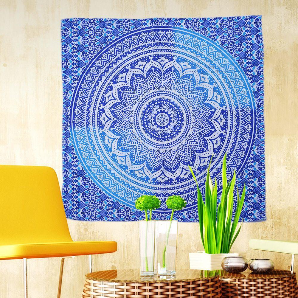 Hippie Shawls Bedspread Hanging Decor Indian Mandala Tapestry Beach Towel Yoga Mat Thin Blanket