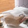 10 кг/12,5 кг/17,5 кг бочка для риса с крышкой, защищенная от насекомых емкость для риса, бочка для муки, пластиковый ящик для хранения риса, утолщенный кухонный ящик для хранения, органайзер для инструментов