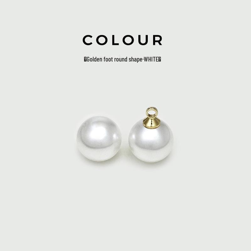 Круглые декоративные пуговицы для рубашки Cheongsam белого жемчуга