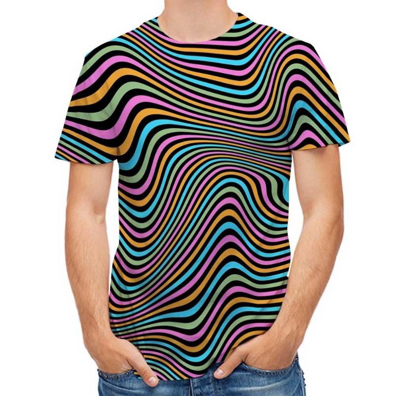 Мужская футболка повседневная с 3D-принтом в виде черепа, летняя повседневная футболка с коротким рукавом