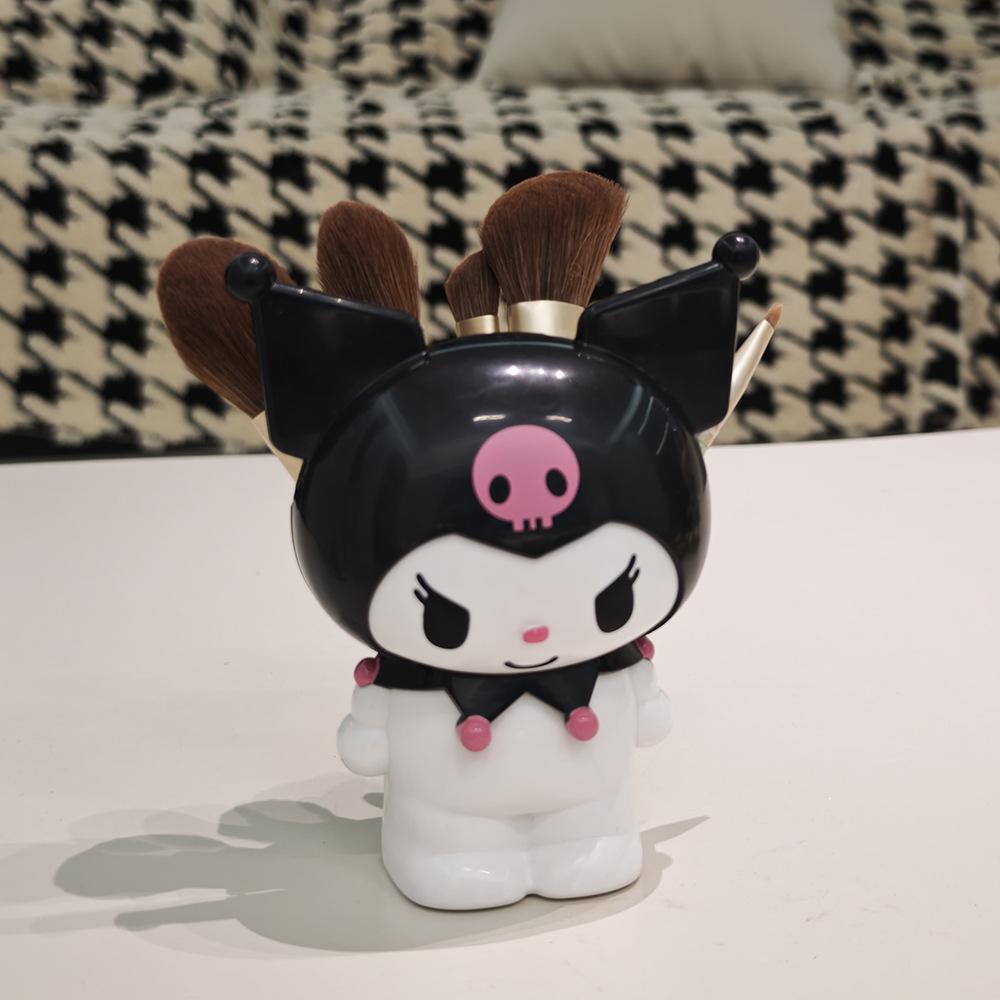 Новый мультяшный Sanrio Kuromi Кавайный Органайзер для ручек Канцелярские принадлежности Аниме Контейнер для хранения кистей для макияжа Хранение Подарок для девочек Украшения Игрушки