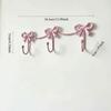 Iron Material Metal Bow Wall Hooks Golden Finish Modern Minimalist Hooks  Home Decor