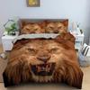 Комплект пододеяльника с принтом животных с наволочкой 3D Комплект постельного белья Удобная ткань из микрофибры Полиэстеровый пододеяльник Домашний текстиль