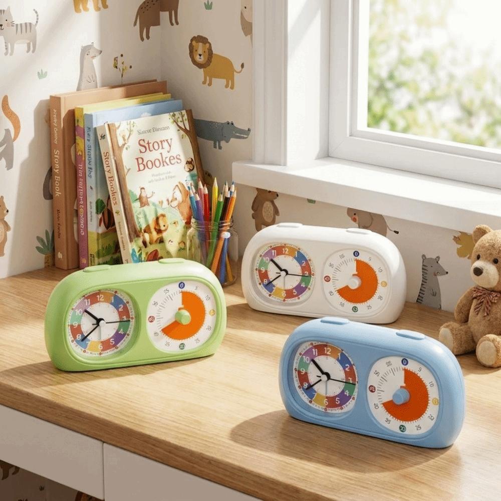 Timer Reminder Dual Screen Visual Timer 60-Minute Kitchen Timer Elementary School Student