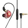 QKZ CK5 Проводные наушники-вкладыши с микрофоном и регулятором громкости, Hi-Fi стереозвук, глубокий бас, не запутываются, для телефона, ноутбука, ПК