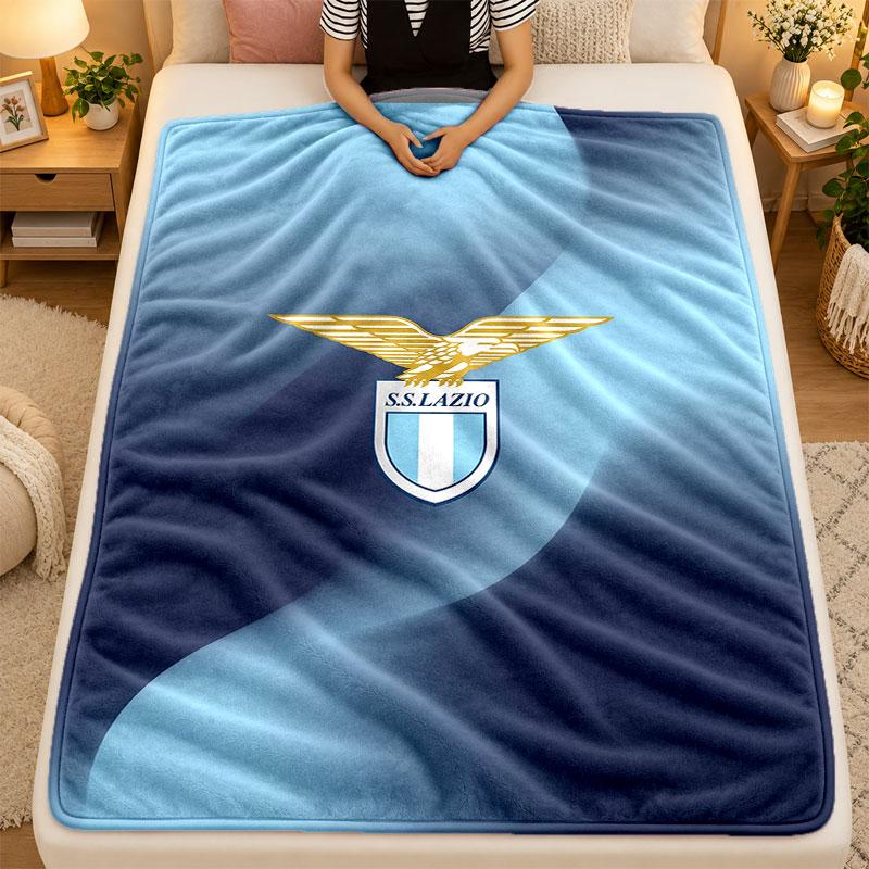 Фланелевое одеялоLazio FC Теплое Мягкое Плед для Дивана Кровати Гостиной