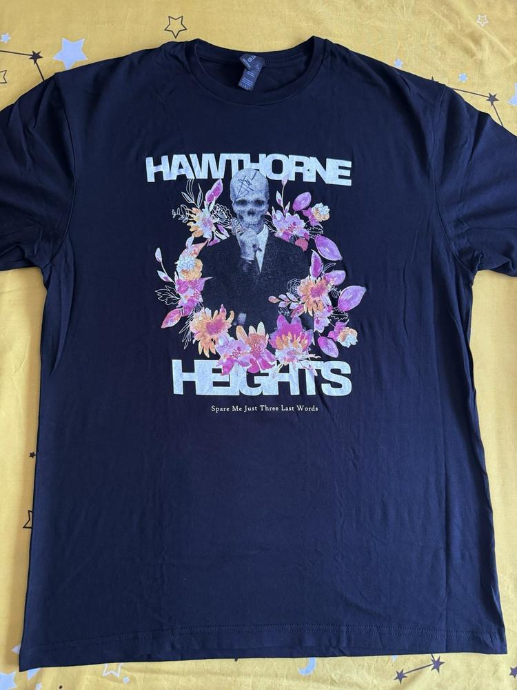 Hawthorne Heights Футболка с принтом скелета Хлопок Взрослые размеры NZ1095 Унисекс Футболка