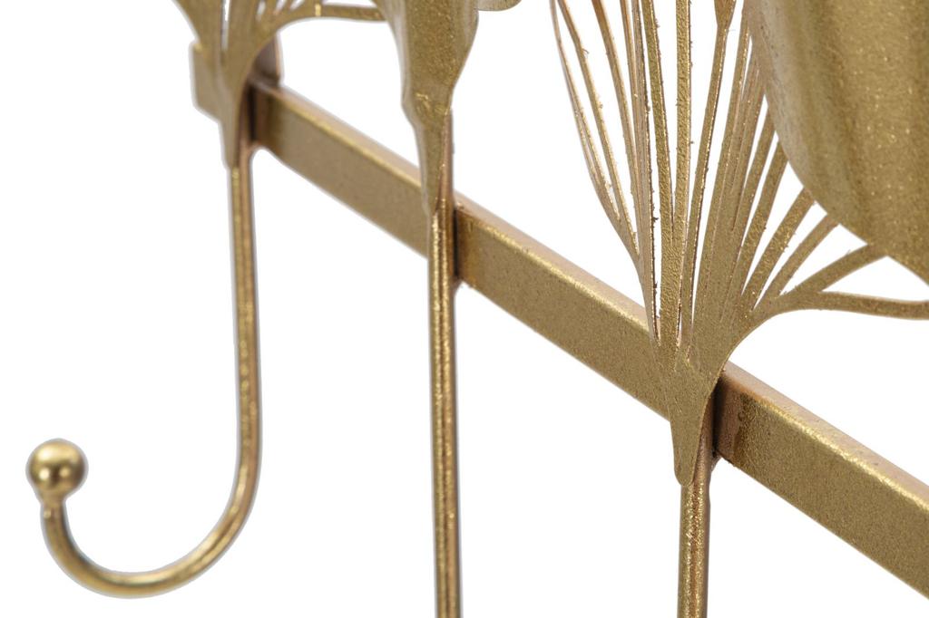 Wall Hanger 5 Leaves Cm 49,5X6X26,3